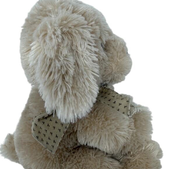 GUND Vintage Puppy Dog Cream Tan Neutral Soft Plush Stuffed Animal Toy 10 Inch - Picture 10 of 10